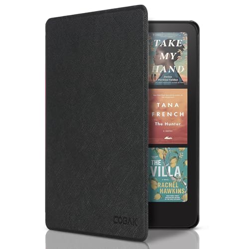 CoBak Hülle für 7 Zoll Kindle Paperwhite 12th Gen 2024 und Kindle Colorsoft Signature Edition - Völlig Neue Smart Cover mit Auto Schlaf/Aufwach, Schwarz