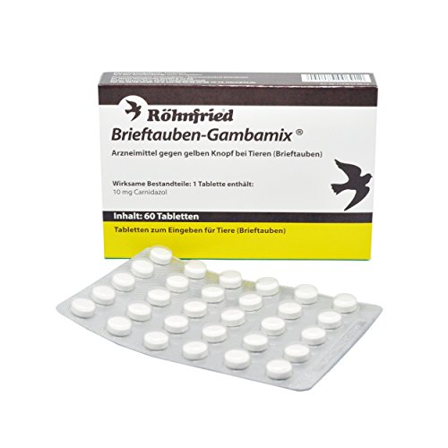 Röhnfried Brieftauben Gambamix 10mg Carnidazol, 60 Tabletten