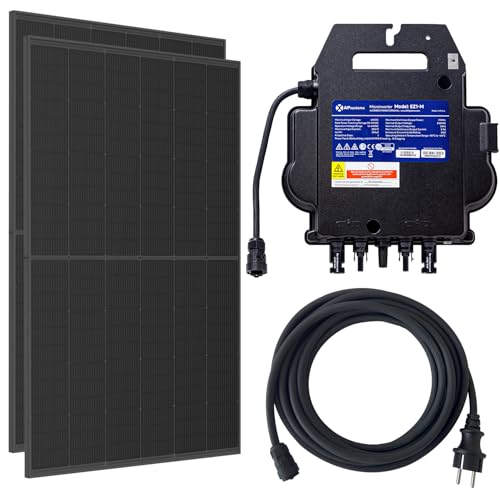 Balkonkraftwerk 800Wp APSystems EZ1-M Wechselrichter mit WLAN WiFi und Trina Solar 440W Module mit 5m Anschlusskabel