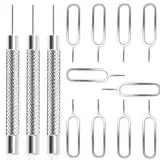 ZELHYEUU 13 Stück SIM Karte Nadel, SIM-Karten-Entfernungswerkzeug, SIM Kartenträger Auswerfer Pin Auswerfen Removal Tool, SIM-Pin Handy-Nadel, zum Öffnen und Auswerfen von Stiften