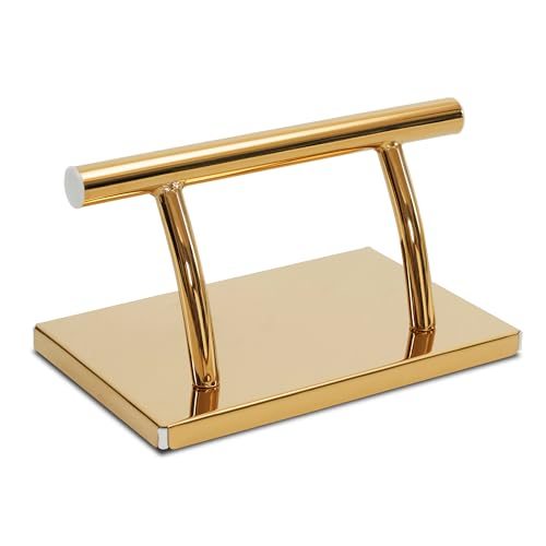 Barberpub Edelstahl Fußstütze Professional Friseurfußstütze, mobile Fuß Pedal Fußauflage, foot rest Fußablage Friseurstuhl Salonausstattung, FT001, (Gold)