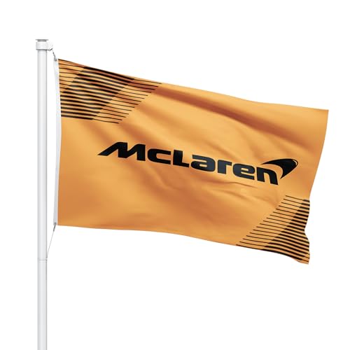 Formel 1 F1 McLaren Flagge Banner 90 x 150 cm – Premium Auto Fan Merch mit Messingösen – ideal für Outdoor-Sportbegeisterte