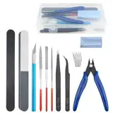 WMYCONGCONG 15 Stück Gundam Model Tools Kit, Grundwerkzeuge, Hobby-Bauwerkzeuge, Kit für Gebäude, Autos, Flugzeuge, Modellbau, Reparatur und Befestigung