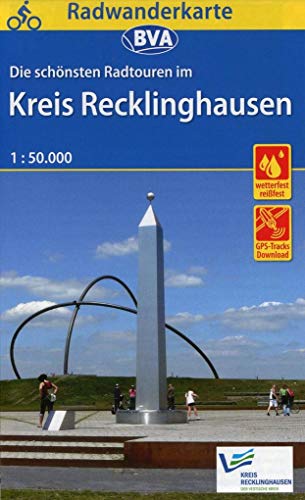 Radwanderkarte BVA Kreis Recklinghausen, 1:50.000, reiß- und wetterfest, GPS-Tracks Download: Die schönsten Radtouren im Kreis Recklinghausen. ... GPS-Tracks Download (Radwanderkarte 1:50.000)