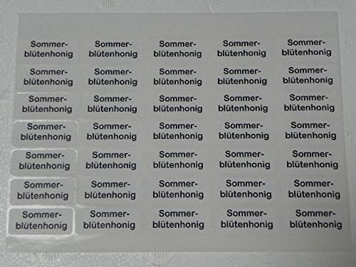 5X 105 St. Sorten-Etiketten -Sommerblütenhonig- (15 x35stk) Honigetikett Imker Imkerei (0,03€/STK) Honigglasetiketten Honigetiketten