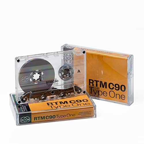 RTM C90 | Type 1 | 90-Minuten Low Noise Musikkassette | Studio Qualität | Ideal für Musikaufnahmen | Einzelkassette