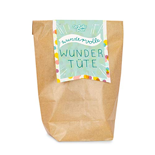 Wundervolle Wundertüte, mit einem bunten Süßigkeiten-Mix aus der Kindheit, 170 Gramm, verpackt in toller Geschenktüte, tolle Überraschung