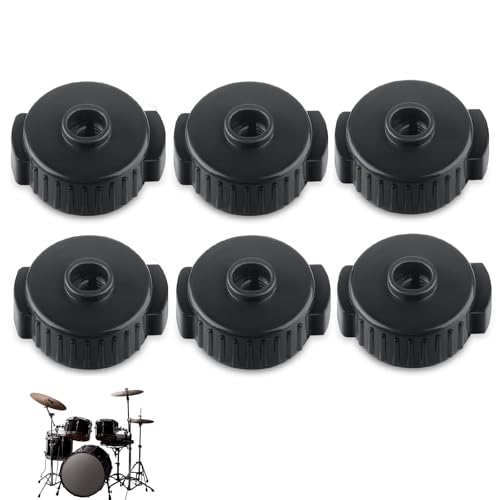Beckenmuttern Zubehör,8.5Mm Cymbal Mate Mutter,6pcs Kunststoff Trommel Becken,Becken Schnellverschlusskappe,Universal Trommelzubehör,Drum-Becken-Muttern ist Dies En Unverzichtbares Beckenmontageteil