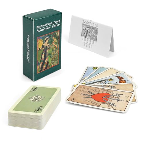 KLEHOPE Tarot Karten Set, Tarot Karten für Anfänger, 78 Tarock Karten, Tarot Cards English, Eine Wahrsagungsspielkarte für die Zukunft, die Sich für Zusammenkünfte Freunden Eignet