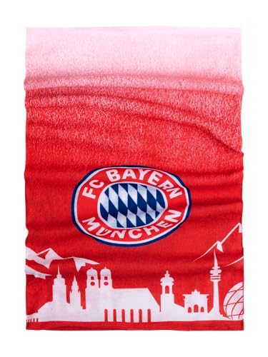 FC Bayern München I Multifunktionstuch I Schlauchschal I Loop I München Skyline I Kinder I Rot