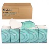 1.000 Taschentücher - 10 x 10 Packungen à 10 Papiertaschentücher I Großpackung mit insgesamt 1000 Tüchern I 4-lagig, hochweiß, parfümfrei- perfekte Wahl für Allergiker