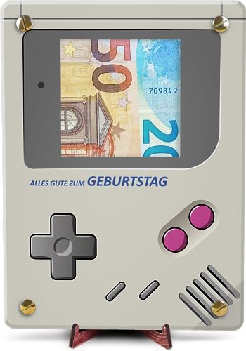 Retro Konsole - XL Geldgeschenk aus Holz inkl. Ständer | Gaming Deko, Retro Spielekonsole, Geschenk Junge, Geschenke für Männer, Gaming, Gaming Geschenkideen, Zocker Geschenk, Geldkarte