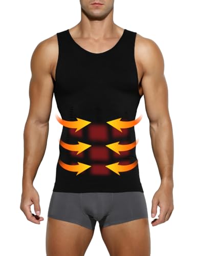 Casey Kevin Bauchweg Unterhemd Herren, Body Shaper Herren, Bauchweg Shirt Herren, Kompressionsshirt Herren