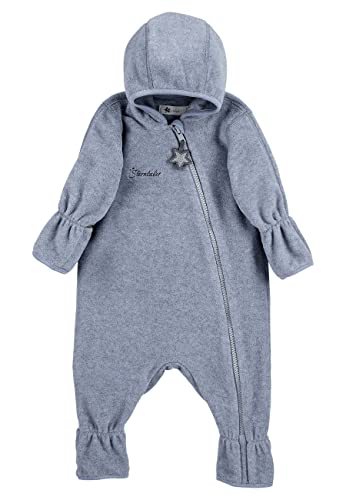 Sterntaler Unisex Kinder Overall Baby Fleece Overall, Blau, 56