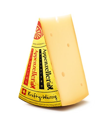Appenzeller Käse kräftig würzig 300g Schweizer Käse frisch vom Laib inklusive Kühlversand in Styroporbox mit Kühlakku