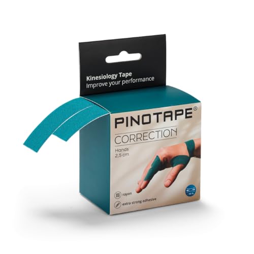 Pinotape Sport Correction Kinesiologie Tape Hands Petrol 2 x 5 m x 2,5 cm