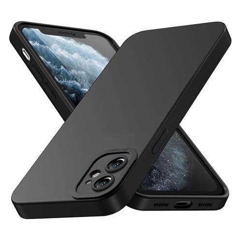 AUKASE für iPhone 11 Hülle, Kompatibel Mit Handyhülle iPhone 11 6,1 Zoll, Silikon weich Anti-Kratzt, Schutzhülle Cover Stoßfest (Schwarz)