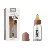 BIBS Baby Glass Bottle, Vermindert Koliken, Runder Sauger aus Naturkautschuklatex, Unterstützt das Stillen. Hergestellt in Dänemark, Complete Set - 110 ml, Woodchuck