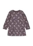 s.Oliver Weiches Sweat-Kleid mit All-Over-Print Flieder 116