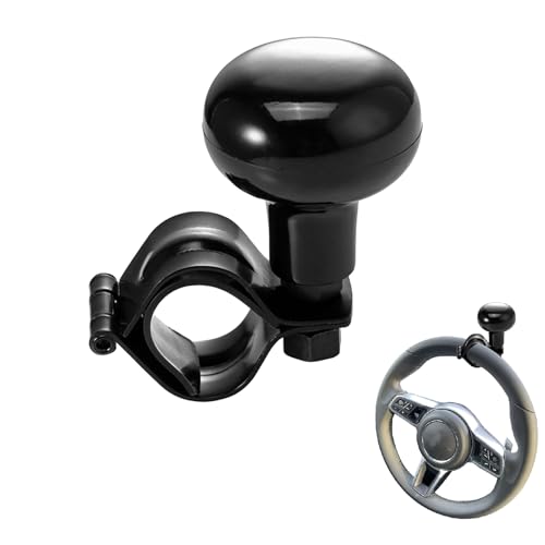 Lenkradknauf Spinner,Lenkradknauf Traktor,Universal Auto Lenkradknauf,Auto Lenkhilfe,Lenkhilfe Ball,Lenkradknauf Spinner Für Autos,Abnehmbar Steuerknopf,für Auto,Traktor,Rasentraktor,Boot,Schwarz