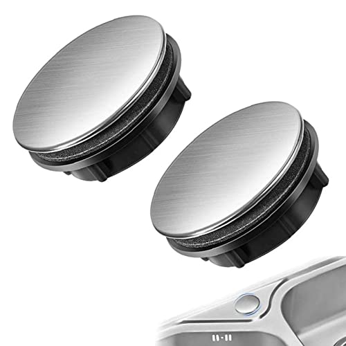 HREDZEO Edelstahl Loch Abdeckung, 2 Pcs, 45mm, für Waschbecken, Küche, Bad