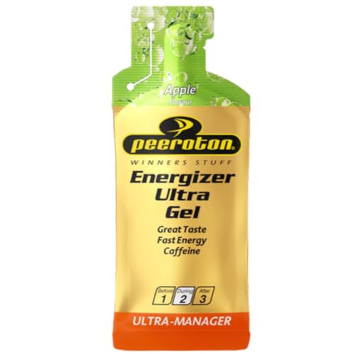 Peeroton Energizer Ultra Gel Apple - Isotonic Energy Gel für maximale Ausdauer mit 26.5 g Kohlenhydraten, wirkt nach 2-5 Minuten, Power Gel - leicht verdaulich und bekömmlich, 40 ml (1er Pack)