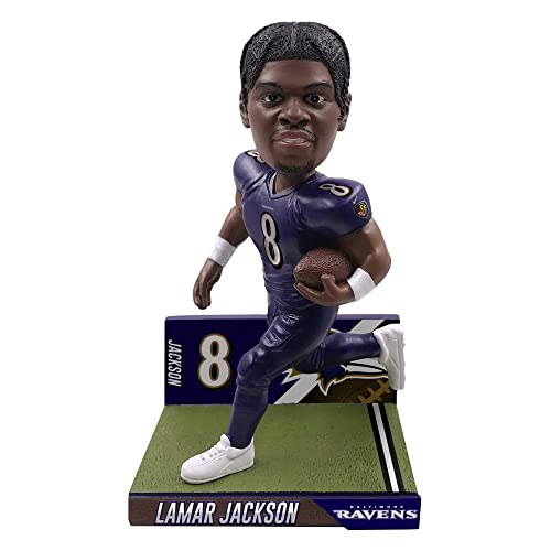 FOCO Lamar Jackson #8 Bobblehead Big Ticket Baltimore Ravens