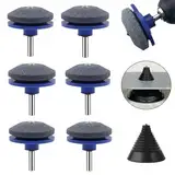 6 Stück Rasenmäher Messerschärfer, Messerschärfer Rasenmäher mit Klingenausgleicher, Schärfer für Stumpfe Klingen von Rasenmähern, Rasenmäher Klingenschärfer für Elektrische Handbohrmaschine