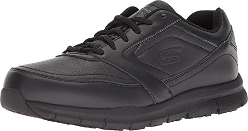 Skechers Work Men's Nampa Food Service Shoe,Black Polyurethane,9 W US