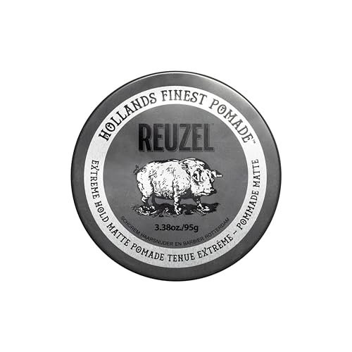 Reuzel Matte Pomade mit extremem Halt, matte Pomade für Männer mit niedrigem Glanz, 3,38 oz/95 g