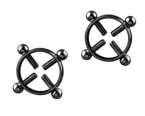 Nippelklemmen Brustwarzen,Fetisch Nippelklemmen,Einstellbar Nipple Clamps,Schwarz Bdsms spielzeug ,Edelstahl Brustwarzenklemmen,Stimulation Erotik SM,für Paare Extrem Sex