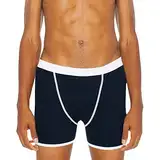 American Apparel Herren Baby Rib Boxer Brief Retroshorts, schwarz, Large