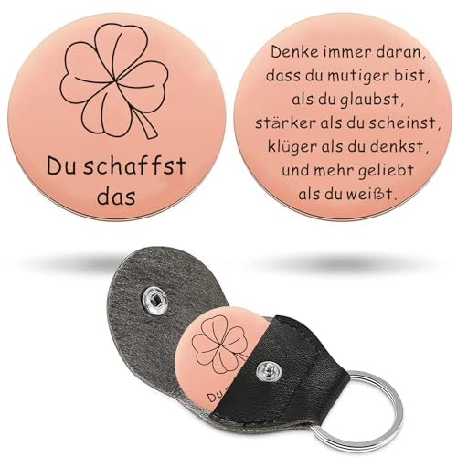 PulangRen Glücksbringer, Adventskalender Füllung, Du Schaffst Das Geschenk, Glücksbringer Schulanfang, Schulanfang Geschenke, Glücksbringer Prüfung, Pocket Hug Motivationsgeschenke (STYLE-D)