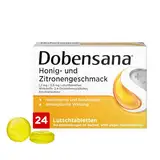 Dobensana Honig und Zitrone Lutschtabletten 1,2mg/0,6mg – Halstabletten zur Schmerzlinderung bei leichten Halsschmerzen & Schluckbeschwerden – 1 x 24 Tabletten