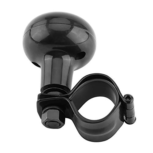 Akozon Lenkradknauf PKW, Lenkhilfe Auto, Universal Lenkrad Lenkradknauf Steuerknopf Spinner Griff Knopf Auto Lenkradknauf Lenkrad Lenkradknauf Schwarzer Heavy Duty Lenkradknopf Spinner Handle Ball