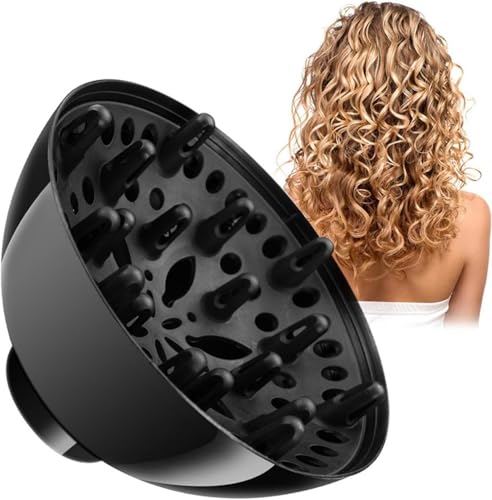 Universal Haardiffusor Haartrockner Diffusor Aufsatz, Diffuser Haare Locken, Diffuser Föhn Aufsatz, Diffusor Aufsatz Föhn, Universal-Haar-Diffusor Passend Für lockiges Haar