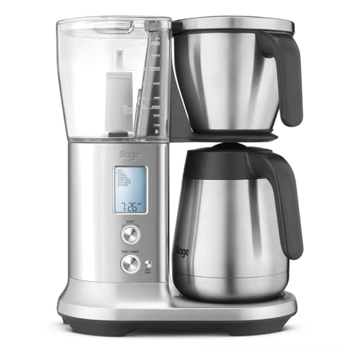 Sage Appliances SDC450 Präzisions-Kaffeemaschine The Precision Brewer Thermal, Gebürstete Edelstahloptik, Thermoskanne, 1,l