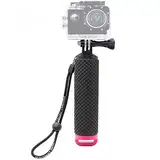 Homeet Schwimmer Handgriff Schwimmender Hand Grip Unterwasser Handstick Monopod Pole Selfie Stick Ergonomisch für Action Kameras 【Rot】