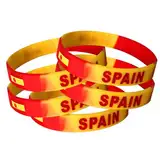 TARIFA UNITED Spanische flagge armband herren 5 silikonarmband Spanische deko armband damen fahne herren geschenke silikon Spanien deko Spanien flagge silikon armbänder Spain