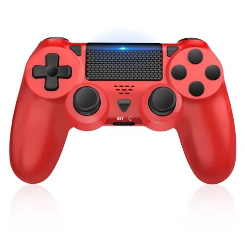 Lapezei Wireless Controller for Ps 4, Dual Vibration Game Controller Joystick mit Turbo und 3.5mm Audio Jack/LED/Touch Pad Compatible with PS4 / Pro/Slim/PC