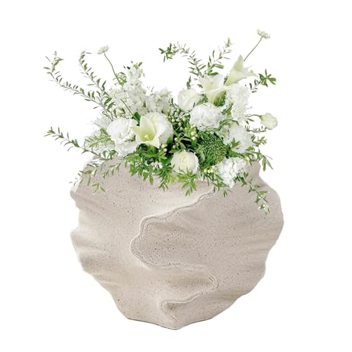 Korallenvase – Keramik-Korallen-Kunstvase | Künstlerische Korallenförmige Blumenvase | Moderne Boho-Blumenvasen | Korallenförmige Vase Für Tafelaufsätze, Schreibtisch, Zuhause, Wohnzimmer, Hochzeit, G