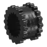 sourcing map Kupplungshülse Elastomer 4JE Getriebehülse Kupplungseinsatz Solide Ausführung Nitrilkautschuk 3,4 cm ID x 5,9 cm OD x 3,2 cm Elastomerlänge