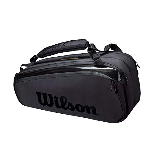 Wilson Sporting Goods Unisex-Erwachsene SUPER Tour 9 PK PRO Staff Black Tasche, schwarz