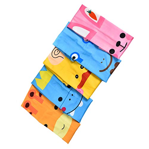 5 Pairs Kinder UV Schutz Arm Ärmeln Cartoon Gedruckt Kühlung Arm Strümpfe EIS Seide Arm Abdeckung für Outdoor Sport Wandern Laufen Radfahren Gemischt Muster