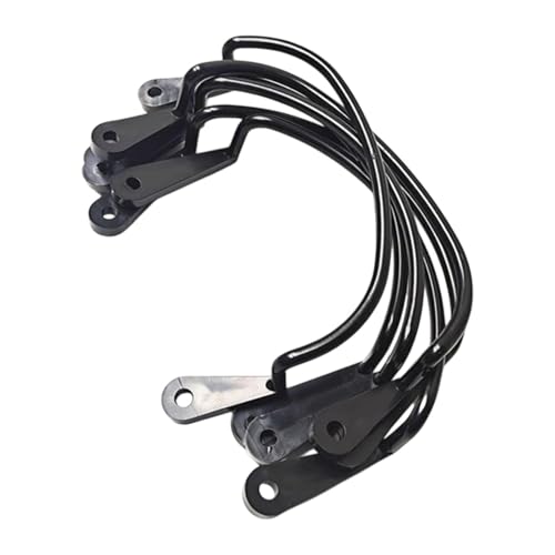 Ronyme 6 Stück Billardtischtaschen, Fixator, Billardzubehör, Zuhause, Unterhaltungsstätten, Schwarzes Pp