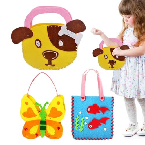Nähset zum Nähen Ihrer eigenen Taschen – Nähen Sie Ihre Handtasche und Handtasche, lernen Sie, wie Sie Ihre eigene Tasche nähen, Handarbeit, erstes Bastelset