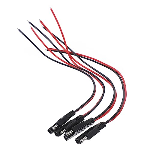 SOLUSTRE 4 Stück Sae-verlängerung Kabel Sae-stecker 12v Schnellanschluss Wie Verlängerungskabel 12-v-steckverbindung Siehe Anschlusskabel Autostecker Batterie Solarplatten Pvc 10 a