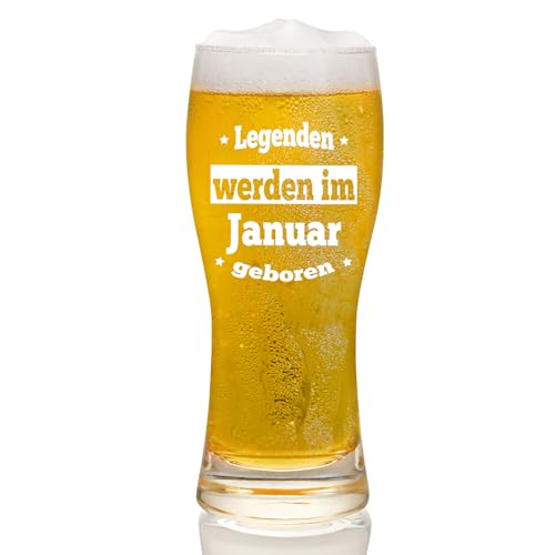 Joymaking Bierglas Geschenke für Männer, Männer Geburtstagsgeschenke im Januar, Geburtstagsgeschenk für Männer, Sinnvolle Lustige Geschenke für Männer Papa Freund Mitarbeiter Sohn Opa 15oz