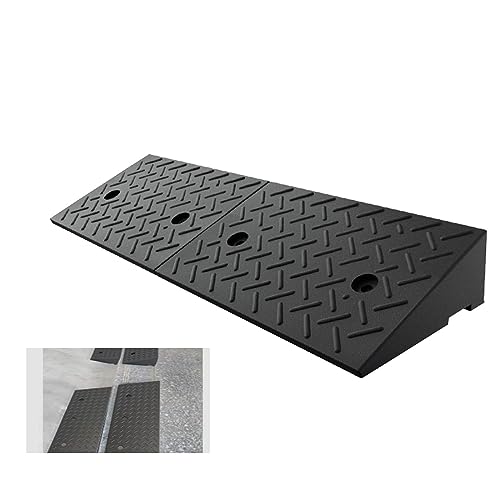 Tragbare Bordsteinrampen, Laderampen für Außendocks, Garagenrampen mit Entwässerungslöchern, robust und langlebig, stark tragend, Schraubenlieferung, geeignet für Garagen, Stufen, Straßen (Size : 100