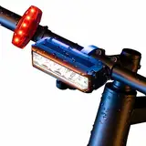 Fahrradlicht, 5000 Lumen LED Fahrradlichter Set, Fahrrad Vorne und Rücklicht, USB Wiederaufladbare Fahrradbeleuchtung, IPX5 wasserdichte Fahrradlampe, Lange Fahrt Fahrrad Licht